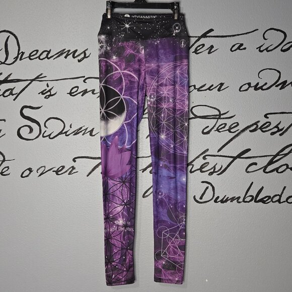 Yoganastix Purple Cosmic Lotus Legging, S - Picture 2 of 6